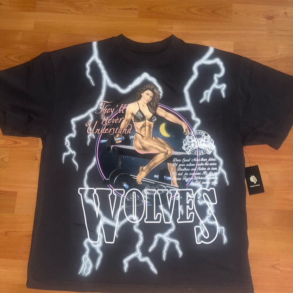 Darc Sport Wolves Graphic Tee with Lightning Design
